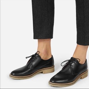 Everlane The Brixton Lace-up Black Oxfords Sz 6.5